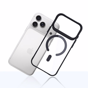 Чехол 3mk Satin Armor MagCase для iPhone 17 Pro - прозрачный чёрный