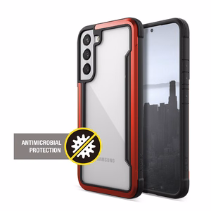 X-Doria Raptic Shield Pro ümbris seadmele Samsung Galaxy S22+ 5G, mikroobivastase kaitsega, punane