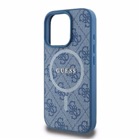 GUESS ümbris jaoks IPHONE 16 Pro compatible with MagSafe GUHMP16LG4GFRB (PU 4G Ring Classic Logo) sinine