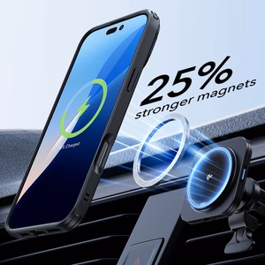 ESR Classic Hybrid Kickstand Halolock MagSafe Ümbris Set + Karastatud klaas jaoks iPhone 16 - must