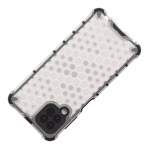 Honeycomb Case armor cover with TPU Bumper for Samsung Galaxy A22 4G blue