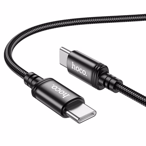 Кабель USB C to USB C Hoco 3A 60W 3 m X91 черный