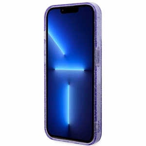 Guess GUHMP14LHCMCGU iPhone 14 Pro 6.1" lilla/lilla hardcase Glitter kuldne MagSafe