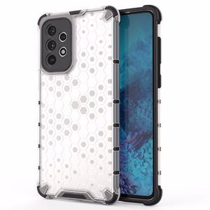 Honeycomb case бронированный чехол с гелевой рамкой для Samsung Galaxy A73 прозрачный