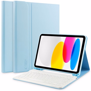 Tech-Protect SC Pen + Keyboard чехол с клавиатурой для iPad 10.9" 2022 - голубой
