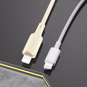 Dudao L7SF кабель 2 в 1 USB-C - USB-C Lightning 100W 1.2м - бежевый