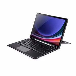 DUX DUCIS case DK foldable with Wireless Keyboard jaoks SAMSUNG Tab S9/S9FE/S10FE must