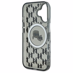 Karl Lagerfeld IML Monogram Karl & Choupette Head MagSafe iPhone 16 Ümbris - must