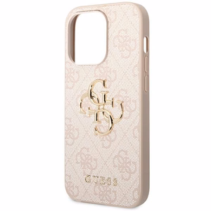 Guess GUHCP14X4GMGPI iPhone 14 Pro Max 6.7" roosa/roosa kõvakott 4G Big Metal Logo