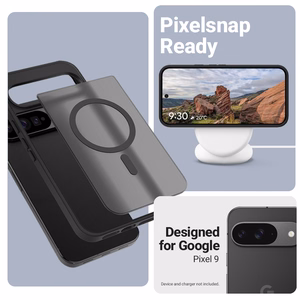 Crong Hybrid Matte Magnetic - MagSafe Google Pixel 9 чехол (черный)