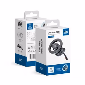 Magnetiline auto telefonihoidik Blue Star SMART LOCK X1, MagSafe-ühilduv, õhuavale, must