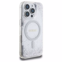 GUESS ümbris jaoks IPHONE 16 Pro compatible with MagSafe GUHMP16LRGRGES (Resin Gradient Glitter) hõbedane