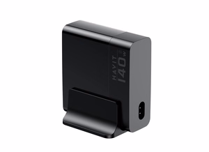 Havit UCLE004 EU - GaN viie pordiga reisilaadija 140 W, must