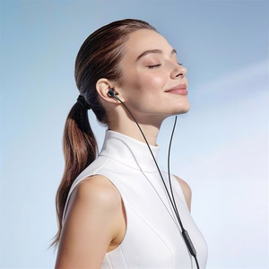 Hoco M119A juhtmega mikrofoniga kõrvaklapid, 3,5 mm / USB-C pistik, mustad