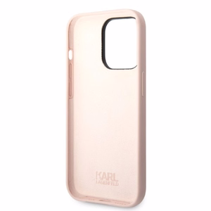 Karl Lagerfeld Silicone Choupette ümbris jaoks iPhone 14 Pro Max - roosa