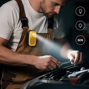 Joyroom Maya JR-MS03 portable Bluetooth speaker with built-in flashlight, resistant - kollane