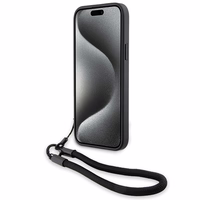 BMW Signature Leather Wordmark Cord Ümbris jaoks iPhone 15/14/13 - must