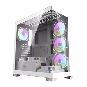Computer ümbris  Darkflash DS900 (valge) + 7 ARGB Fans