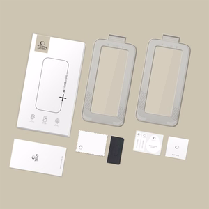 Tech-Protect Quick Set+ 2-pack karastatud klaas jaoks iPhone 17 Air - must