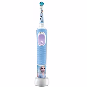Oral-B elektriline hambahari Vitality PRO Kids Frozen, laetav, lastele, kaasasolevate harjapeade arv 1, hammaste puhastusrežiimide arv 2, sinine