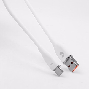 Forever kaabel USB - USB-C 1,0 m 6A valge