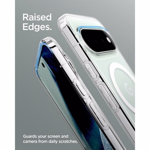 Spigen Ultra Hybrid Mag MagSafe ümbris Google Pixel 11 Prole, läbipaistev / valge