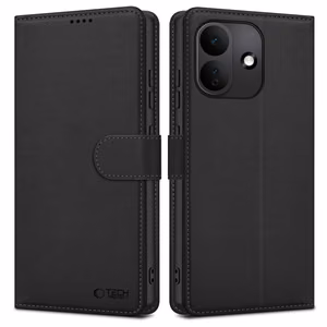 Tech-Protect Wallet rahakottümbris seadmele Xiaomi Redmi Note 17 Pro 5G – mattmust