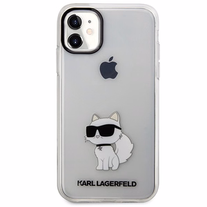 Karl Lagerfeld Ikonik Choupette Ümbris jaoks iPhone 11 / Xr - läbipaistev