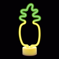 Neon LED on alus PINEAPPLE oranž roheline USB-C FSC-12 Forever Light