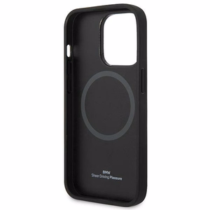Etui BMW BMHMP14LSLLBK iPhone 14 Pro 6,1" czarny/must hardcase Signature Logo Imprint Magsafe