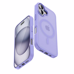 Crong Hybrid Matte Magnetic MagSafe ümbris seadmele iPhone 17, lavendlivärvi