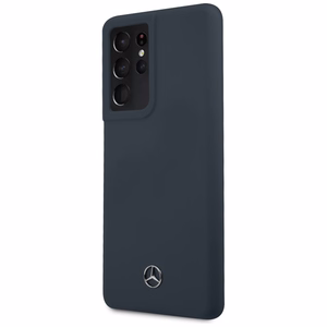 Mercedes Silicone Line чехол для Samsung Galaxy S21 Ultra - синий
