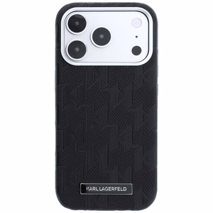 KARL LAGERFELD ümbris mudelile IPHONE 18 Pro Max/17 Pro Max ühildub MagSafe'iga (Mono Resin Logo) (värv: must)