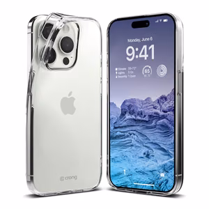Crong Crystal Slim Cover ümbris seadmele iPhone 15 Pro Max, läbipaistev