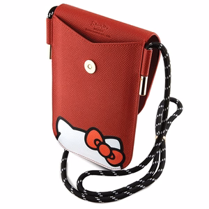 Hello Kitty Leather Hiding Kitty õlakott – punane