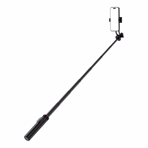 Selfipulk WC1Y2S 1.3m alumiiniumisulamist teleskoopstatiiv telefonihoidikuga - must