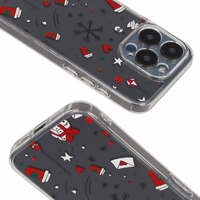 TEL PROTECT Christmas Clear Ümbris jaoks Iphone 14 Pro Design 3