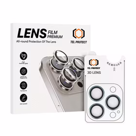Tempered glass Tel Protect 3D Lens on camera jaoks Iphone 13 Pro/13 Pro Max sinine (lens 3 pieces)