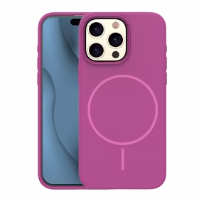 Silikoon Thin Mag ümbris for iPhone 16 Pro 6,3" fuschia