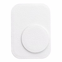 Badget jaoks magnet car hoidja leather valge