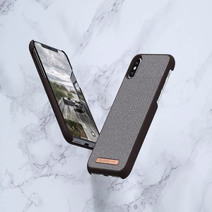 Nordic Elements Saeson Idun Pattern 1 ümbris seadmele iPhone XS Max, tumepruun