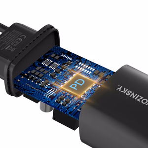 Wozinsky WGWCB USB-A USB-C 20W Wall Laadija - must