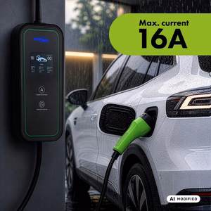 GreenBlue kaasaskantav EV/PHEV-laadija, Type 2, kaabli pikkus 6,8 m, IP65, 11 kW, 220–380 V AC, 50/60 Hz, 16 A, 3-faasiline, GB1100