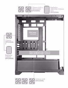Mars Gaming MCPRISMA computer case Midi Tower must
