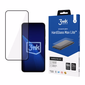 3mk HardGlass Max Lite Black Tempered Glass for Samsung Galaxy A37