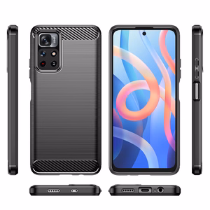 Carbon Case Flexible Cover Sleeve for Xiaomi Redmi Note 11 must