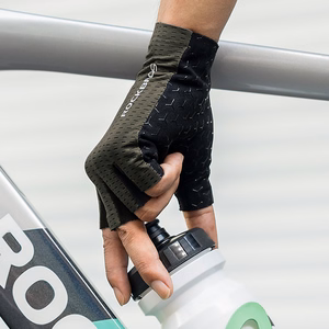Rockbros Breathable Short Finger Cycling Gloves, Size: S - Gray