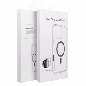Clear Mag Cover Elite STR ümbris mudelile iPhone 17 Pro Max / 18 Pro Max, MagSafe'iga ühilduv, kolletumisvastasest materjalist ja Camera Controli nupuga – läbipaistev