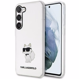 Karl Lagerfeld KLHCS23MHNCHTCT S23+ S916 прозрачный жёсткий чехол Ikonik Choupette