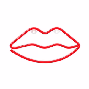 Neon LED Light LIPS punane Bat + USB FLNE08 Forever Light